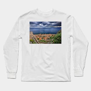 Cloudy sky over Monemvasia Long Sleeve T-Shirt